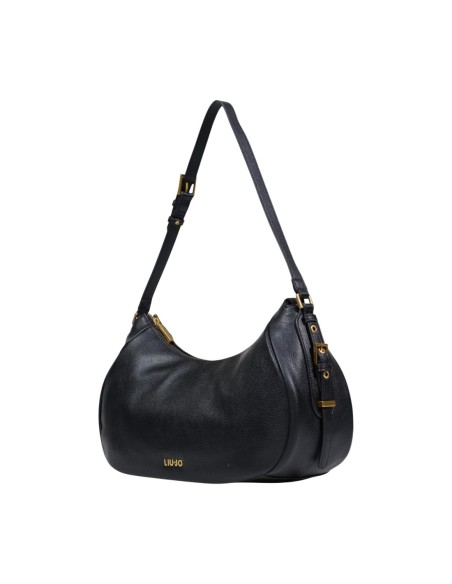Sac noir similicuir zippé | Liu Jo