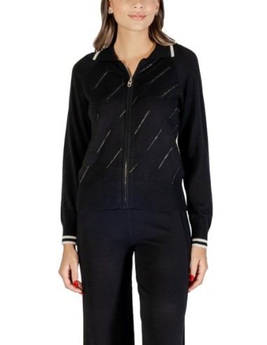 Cardigan noir zippé | Liu Jo