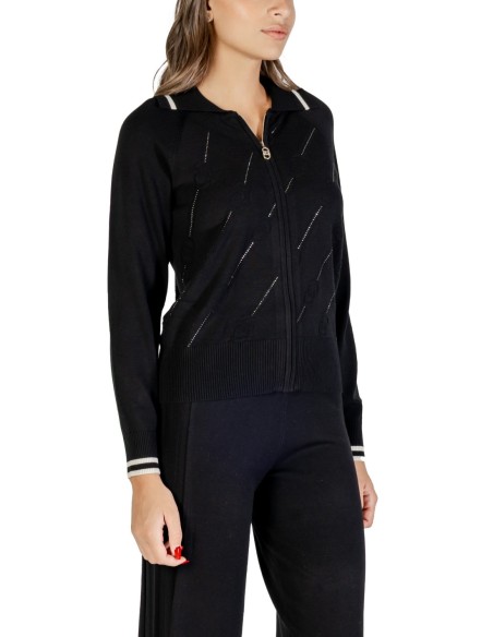 Cardigan noir zippé | Liu Jo