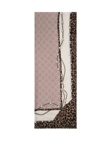 Écharpe beige léopard Liu Jo femme
