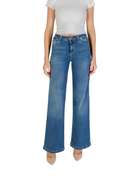Jeans bleu à lanières Liu Jo femme