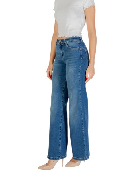 Jeans bleu à lanières Liu Jo femme