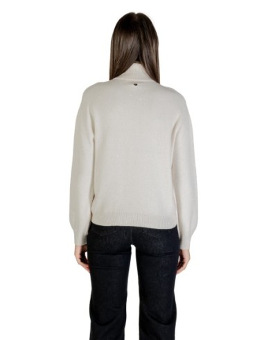 Pull blanc col montant Liu Jo femme