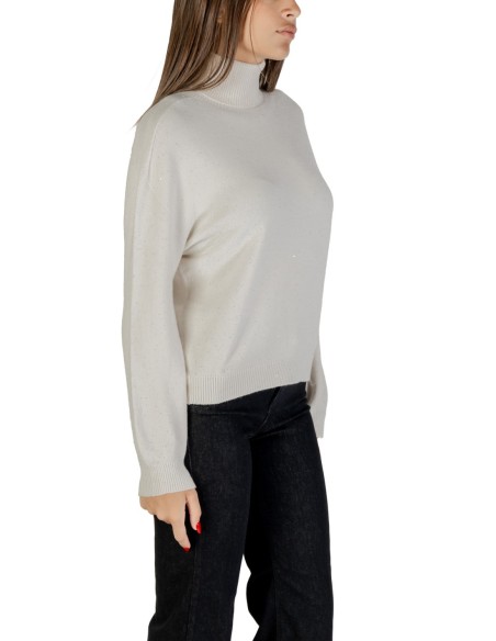 Pull blanc col montant Liu Jo femme