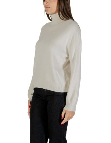 Pull blanc col montant Liu Jo femme