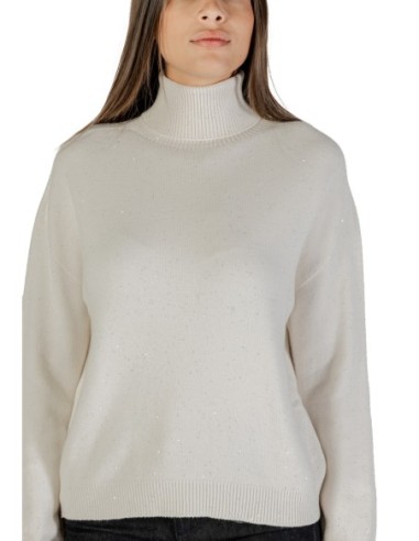 Pull blanc col montant Liu Jo femme