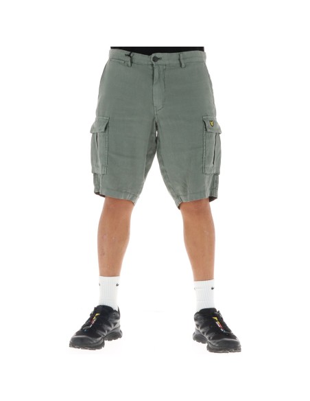 Bermuda vert lin Lyle & Scott homme