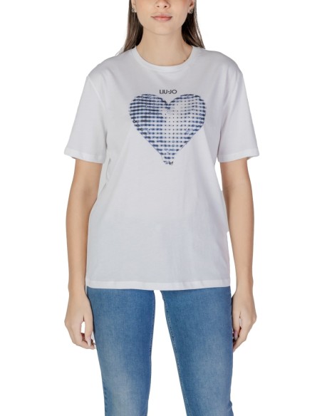 T-shirt blanc imprimé Liu Jo femme