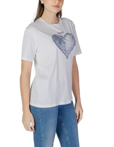 T-shirt blanc imprimé Liu Jo femme