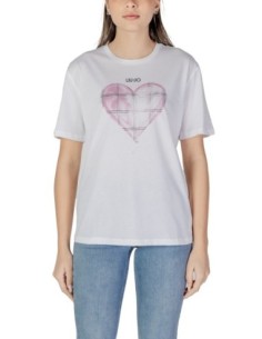 T-shirt blanc imprimé Liu Jo femme