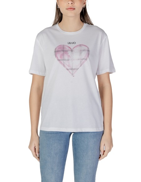 T-shirt blanc imprimé Liu Jo femme
