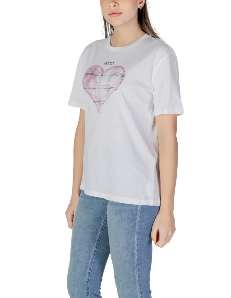 T-shirt blanc imprimé Liu Jo femme