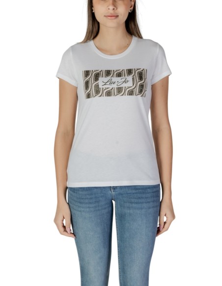 T-shirt blanc imprimé Liu Jo femme