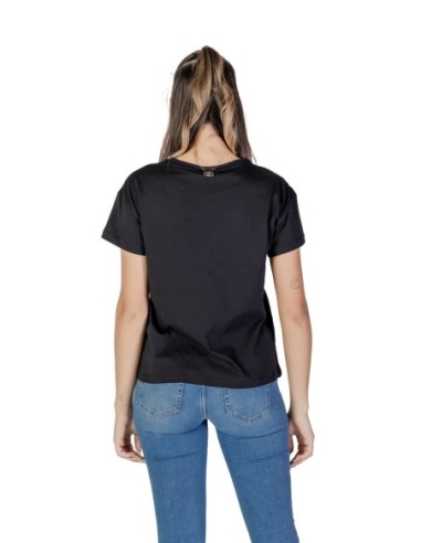 T-shirt noir strass Liu Jo femme