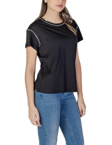 T-shirt noir strass Liu Jo femme