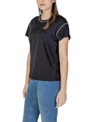 T-shirt noir strass Liu Jo femme