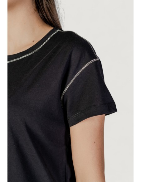 T-shirt noir strass Liu Jo femme