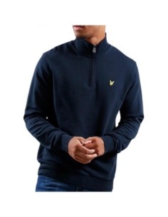Sweat bleu zippé Lyle & Scott homme