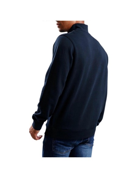 Sweat bleu zippé Lyle & Scott homme