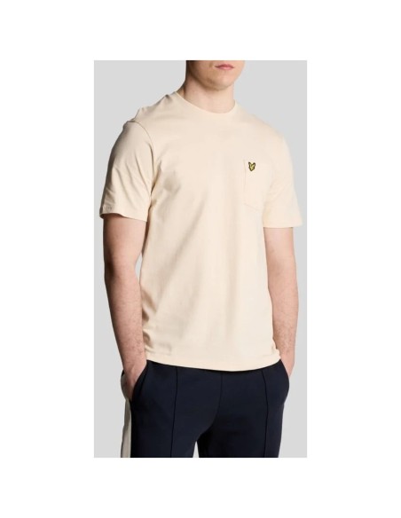 T-shirt beige imprimé Lyle & Scott homme