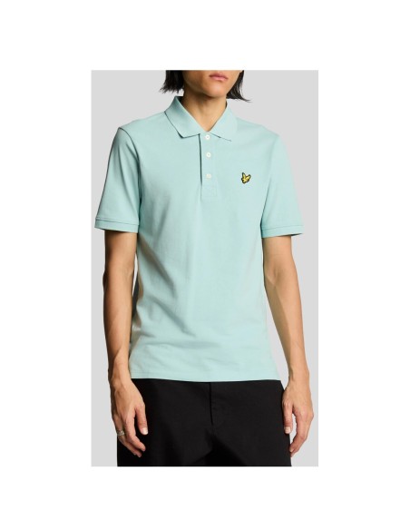Polo bleu azur Lyle & Scott homme