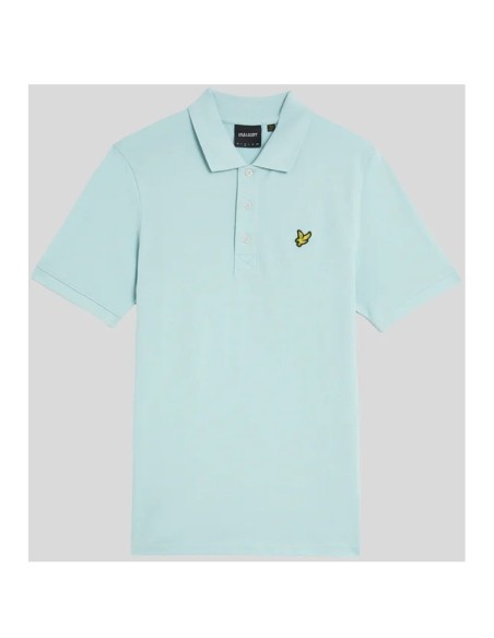 Polo bleu azur Lyle & Scott homme