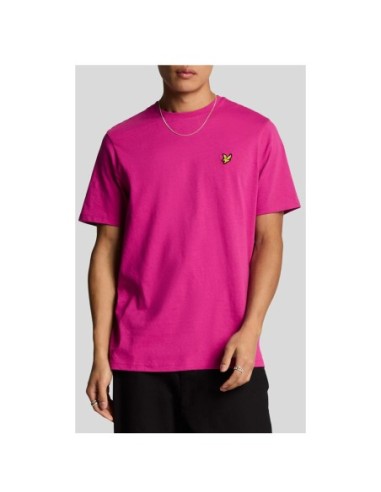 T-shirt fuchsia Lyle & Scott homme