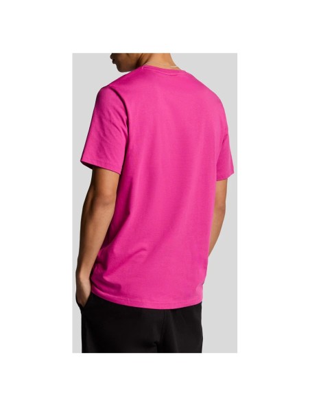T-shirt fuchsia Lyle & Scott homme