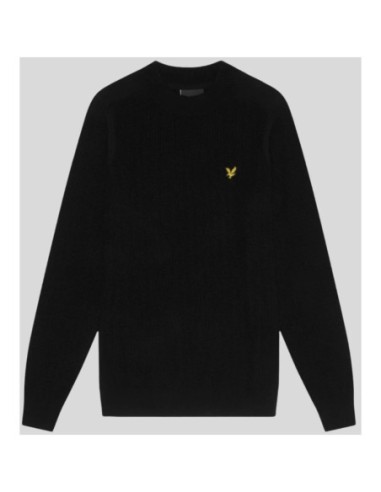 Pull noir coton Lyle & Scott homme