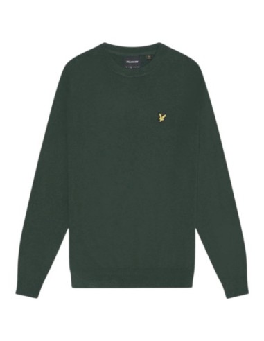 Pull vert mérinos Lyle & Scott homme