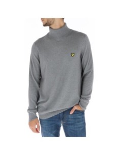 Pull gris col montant Lyle & Scott homme