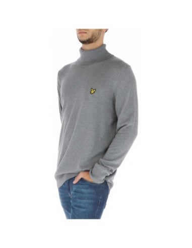 Pull gris col montant Lyle & Scott homme