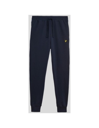 Pantalon bleu coton Lyle & Scott homme