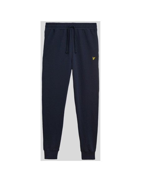 Pantalon bleu coton Lyle & Scott homme
