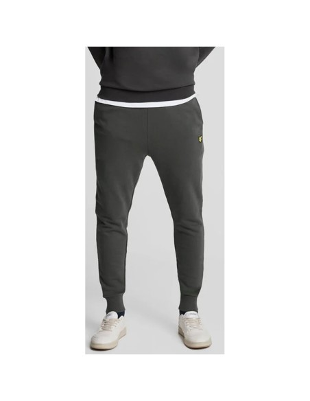 Pantalon gris coton Lyle & Scott homme