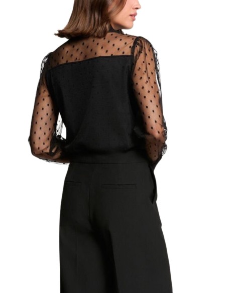 Blouse noire Morgan femme