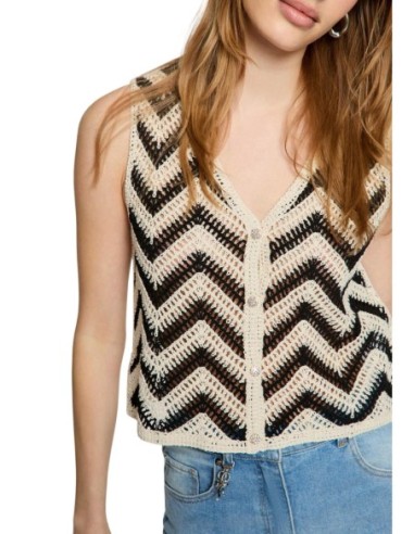 Gilet noir Morgan femme