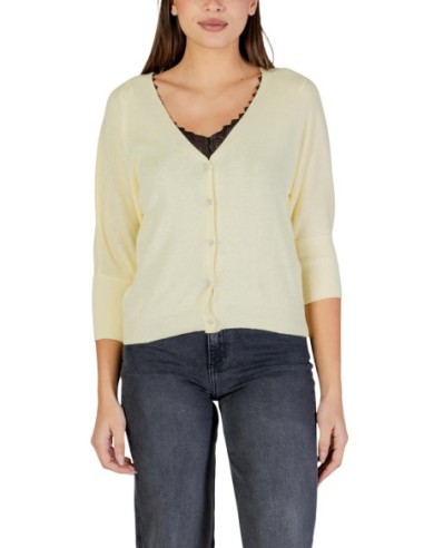 Cardigan jaune Morgan femme