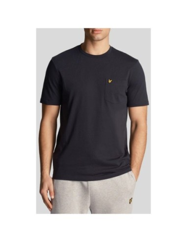 T-shirt bleu Lyle & Scott homme
