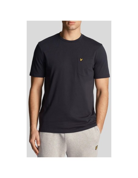 T-shirt bleu Lyle & Scott homme