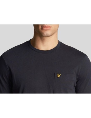 T-shirt bleu Lyle & Scott homme