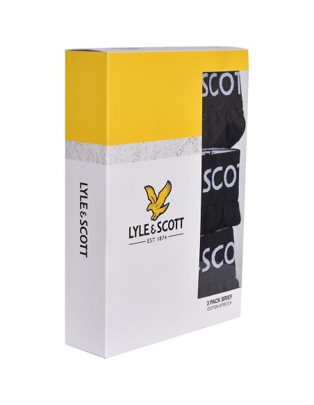 Boxer homme noir Lyle & Scott – confort doux et stretch