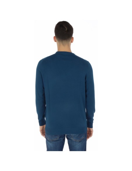 Pull bleu imprimé Lyle & Scott homme