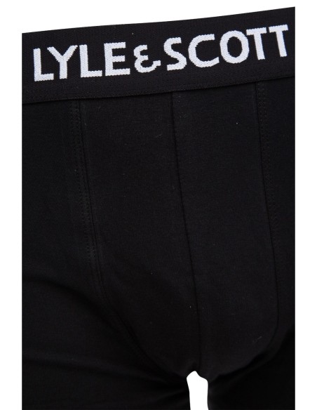 Boxer homme noir imprimé Lyle & Scott – style et confort
