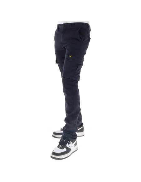 Pantalon bleu imprimé Lyle & Scott homme