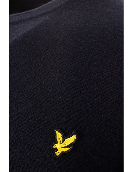 Pull bleu laine Lyle & Scott homme