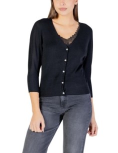 Cardigan noir col V | Morgan