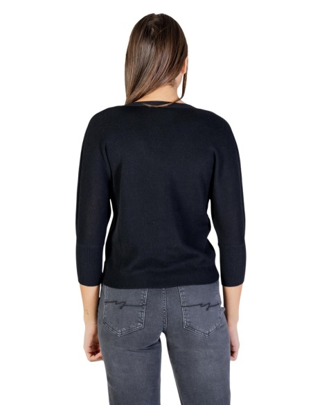 Cardigan noir col V | Morgan