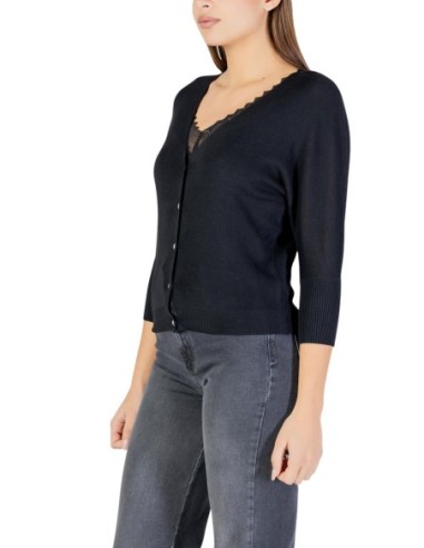 Cardigan noir col V | Morgan