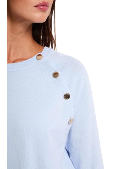 Pull bleu azur Morgan femme